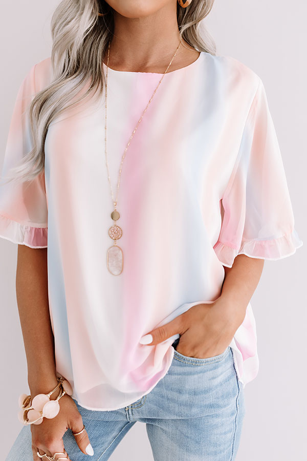 Arizona Skyline Watercolor Top Image - 1