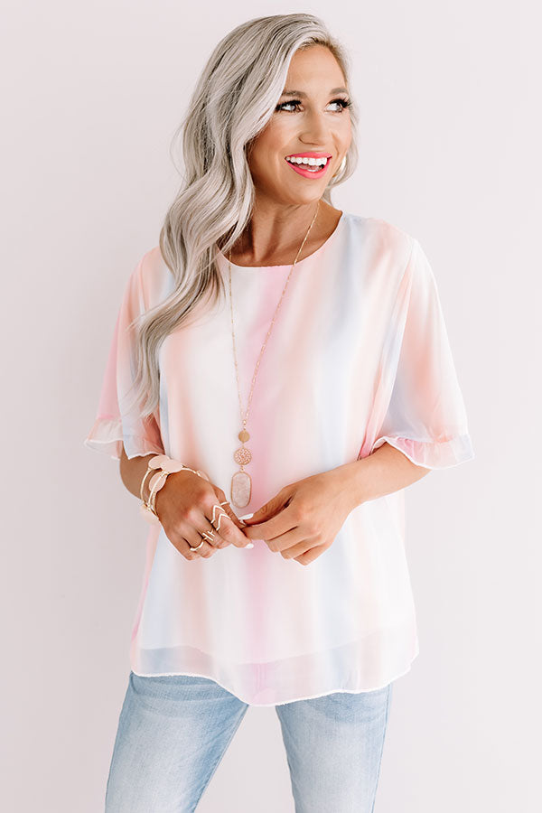 Arizona Skyline Watercolor Top Image - 1