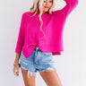 Everyday Gorgeous Knit Tunic In Fuchsia Image - 1