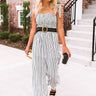 Just My Stripe Smocked Jumpsuit Image - 1