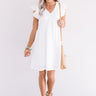 Bombay Babe Eyelet Babydoll Dress In White Image - 1