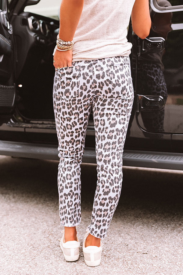 The Lonnie High Waist Leopard Pants Image - 5