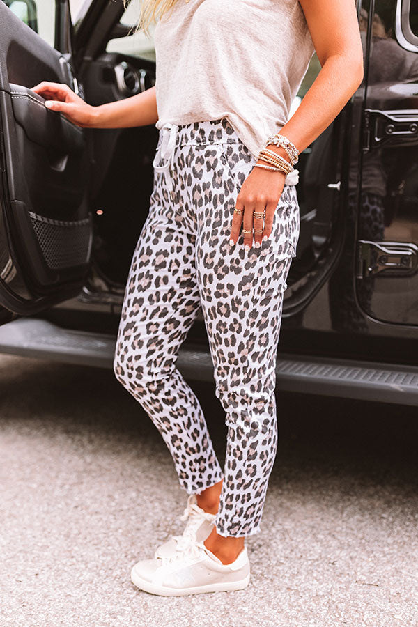 The Lonnie High Waist Leopard Pants Image - 4