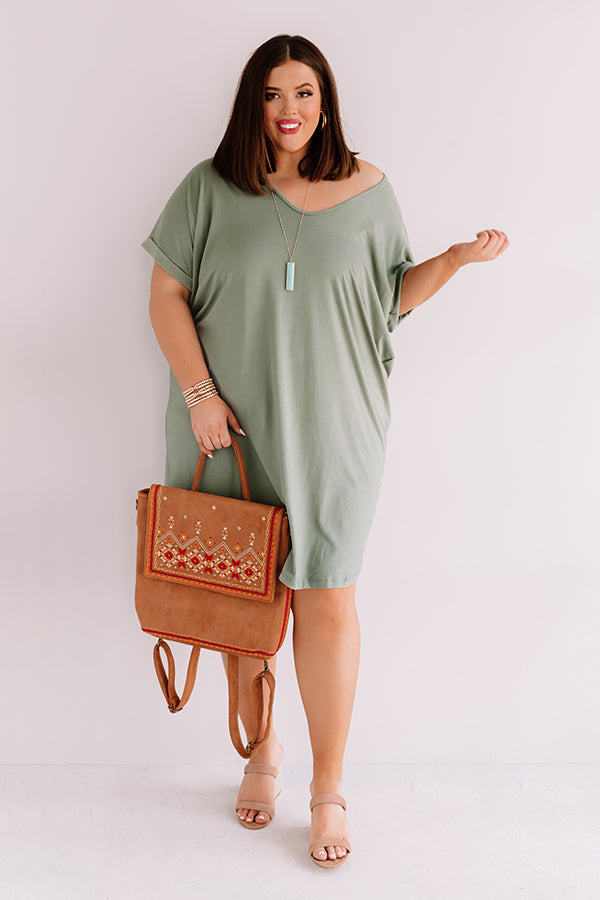 St. Kitts Cutie Shift Dress In Pear Curves Image - 1