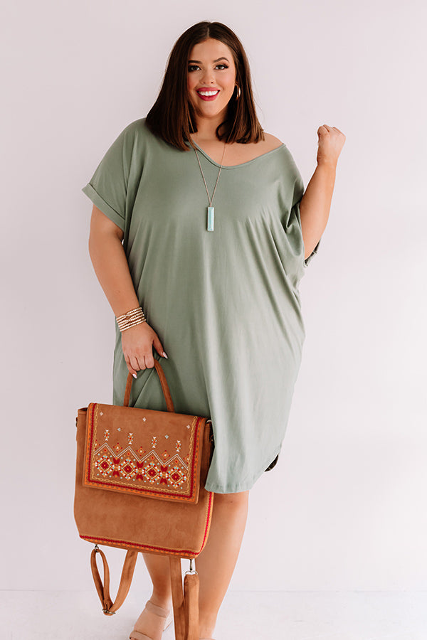 St. Kitts Cutie Shift Dress In Pear Curves Image - 2