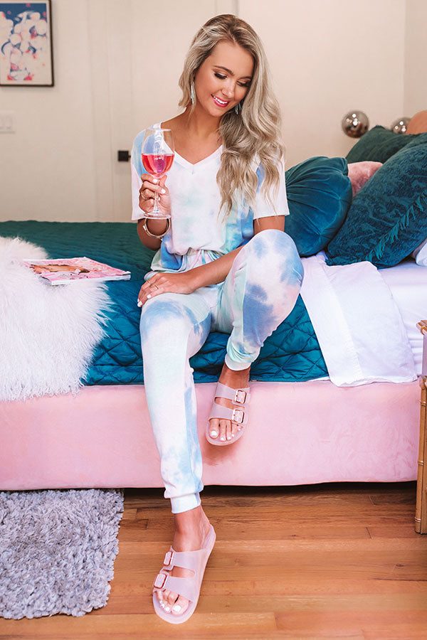 Lounge Around Tie Dye Crop Top Image - 2