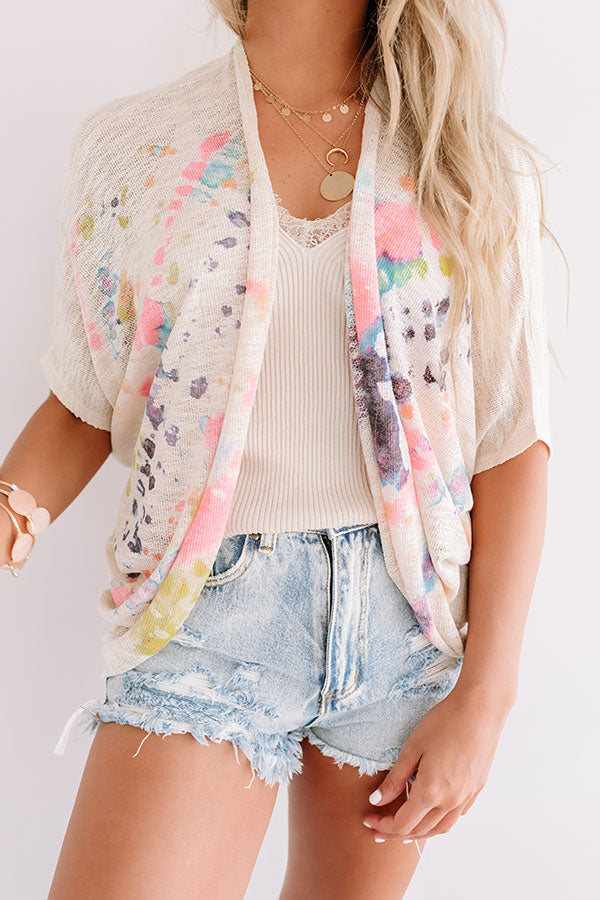 Meant For You Tie Dye Cardigan Image - 4