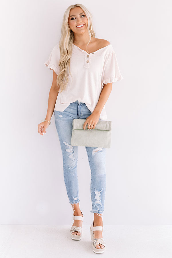 Book Club Knit Top In Iced Latte Image - 2