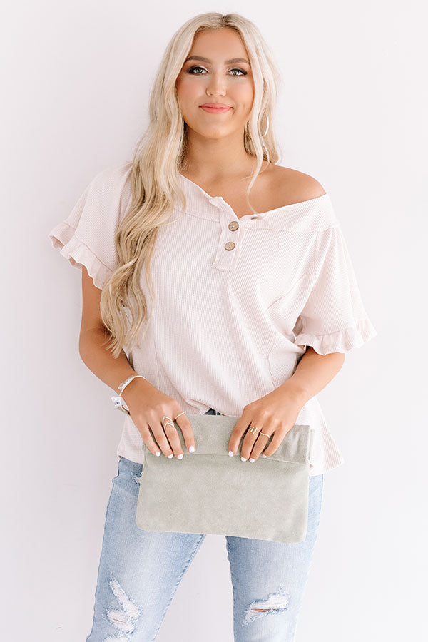 Book Club Knit Top In Iced Latte Image - 1