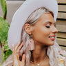The Havana Tassel Earrings in Rose Image - 1