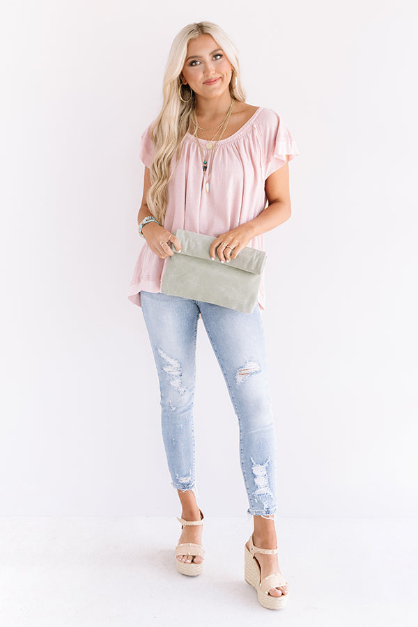 Charming Afternoon Shift Top In Blush Image - 2