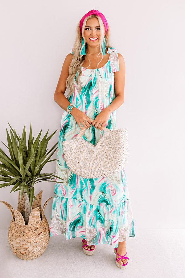 Dreamy Babe Maxi In Green Image - 1