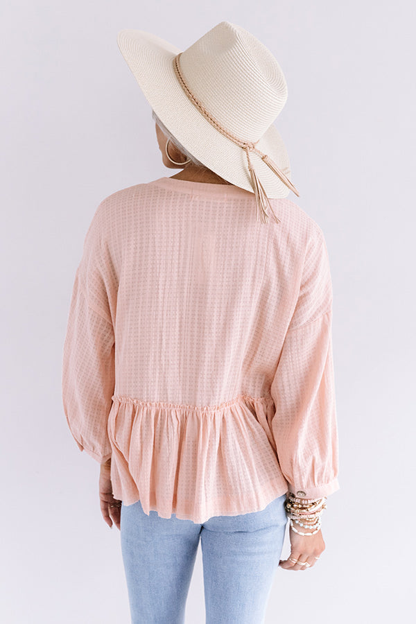 Chic Soleil Shift Top in Pink Image - 5