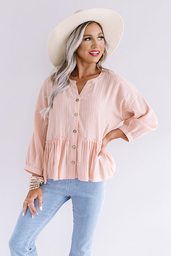 Chic Soleil Shift Top in Pink Image - 1