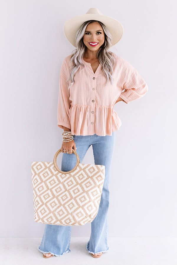 Chic Soleil Shift Top in Pink Image - 2