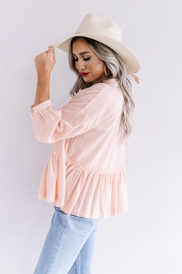 Chic Soleil Shift Top in Pink Image - 4