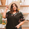 Hey, Senorita Embroidered Top In Black Curves Image - 1