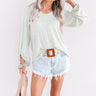 London Leisure Knit Top in Mint Image - 1