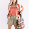 Travel Muse Knit Tank in Rust Image - 1
