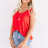 Travel Muse Knit Tank in Red Image - 1