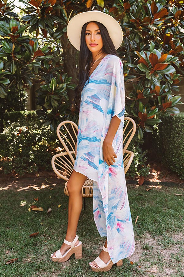 Mimosa Views Watercolor Dress Image - 4