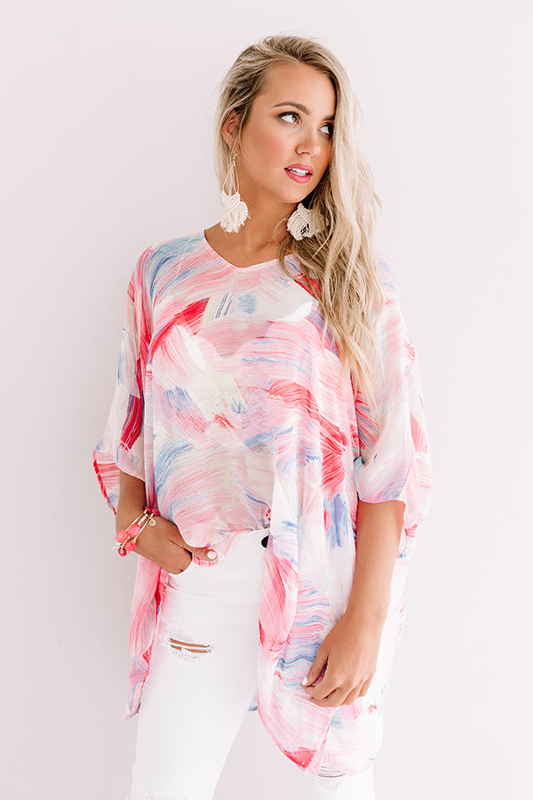 Call The Haute-Line Tunic In Pink Image - 2