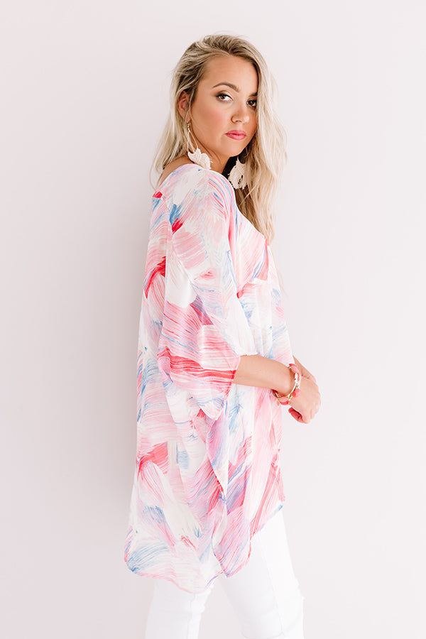 Call The Haute-Line Tunic In Pink Image - 3