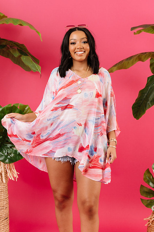 Call The Haute-Line Tunic In Pink Image - 5