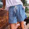 Basking In The Sun Stripe Shorts Image - 1