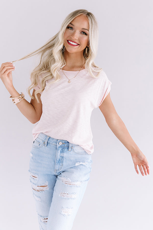 River Walk Shift Tee in Pink Image - 1