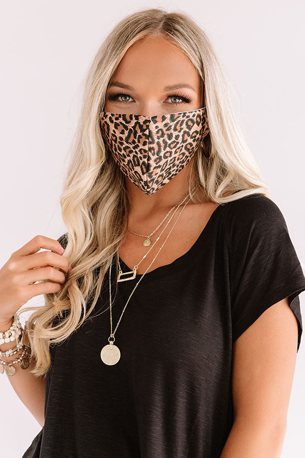 Leopard Forever Cloth Face Mask Image - 1