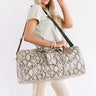 Sweetest Travels Snake Print Weekend Tote Image - 1