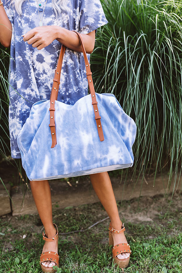New Crush Canvas Tie Dye Tote Image - 1