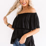 Under The Italian Sun Off Shoulder Top In Black Image - 1