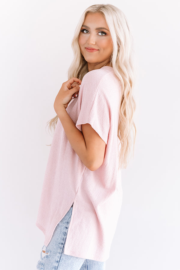 Theme Song Shift Tee In Pink Image - 5