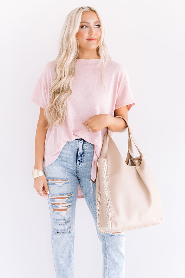 Theme Song Shift Tee In Pink Image - 2