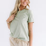 Keepin' It Casual Shift Tee in Light Sage Image - 1