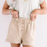 The Scout High Waist Shorts in Khaki Image - 1