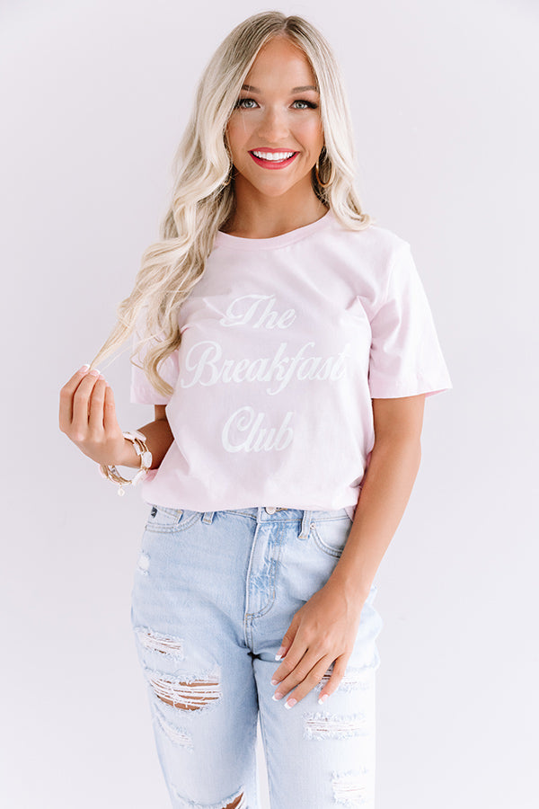 The Breakfast Club Shift Tee in Pink Image - 3