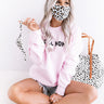 Solo Trip Cloth Face Mask in White Leopard Print Image - 1