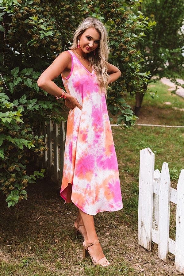 Seaside Memories Tie Dye Midi Image - 4