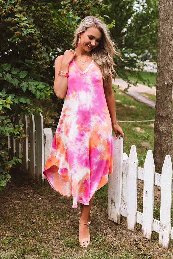 Seaside Memories Tie Dye Midi Image - 2