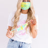 Solo Trip Cloth Face Mask in Blue Tie Dye Image - 1