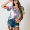 Boho Life Tie Dye Tee In Navy Image - 1