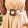 Show Out Belt In Ivory Image - 1