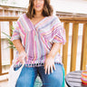 Adore You More Stripe Tassel Top Curves Image - 1