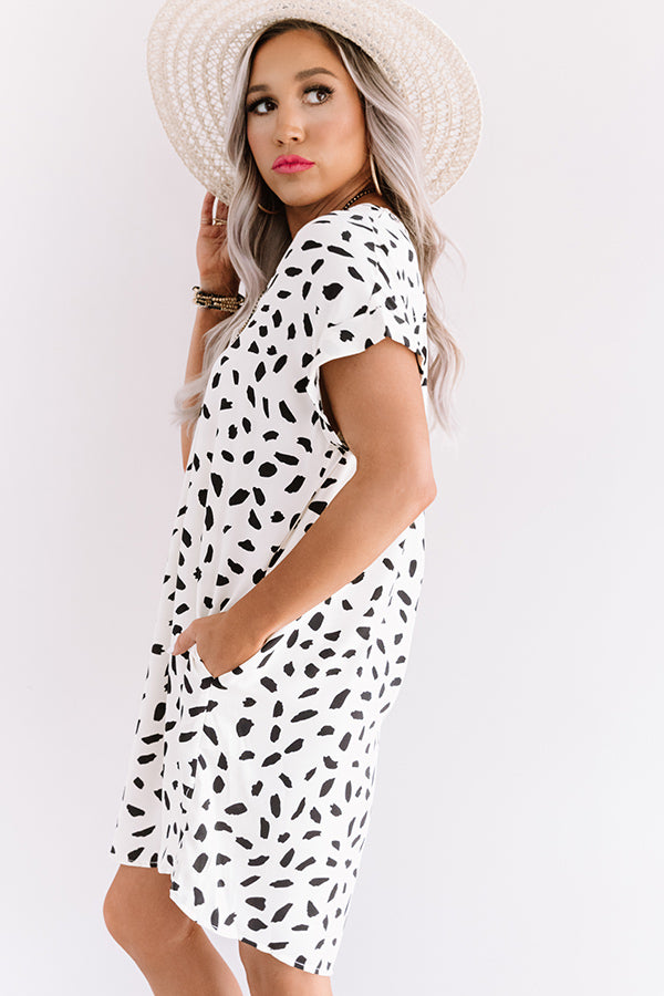 Friendly Crush Shift Dress In Ivory Image - 5