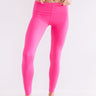 Let's Chill Ultra Soft Midrise Legging in Hot Pink Image - 1