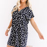 Friendly Crush Shift Dress In Navy Image - 1