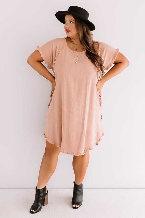 Wild Wishes Frayed Leopard Dress Curves Image - 2